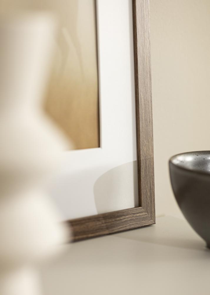 Ram Stilren Kall Brun 40x50 cm - Passepartout Vit 29,7x42 cm