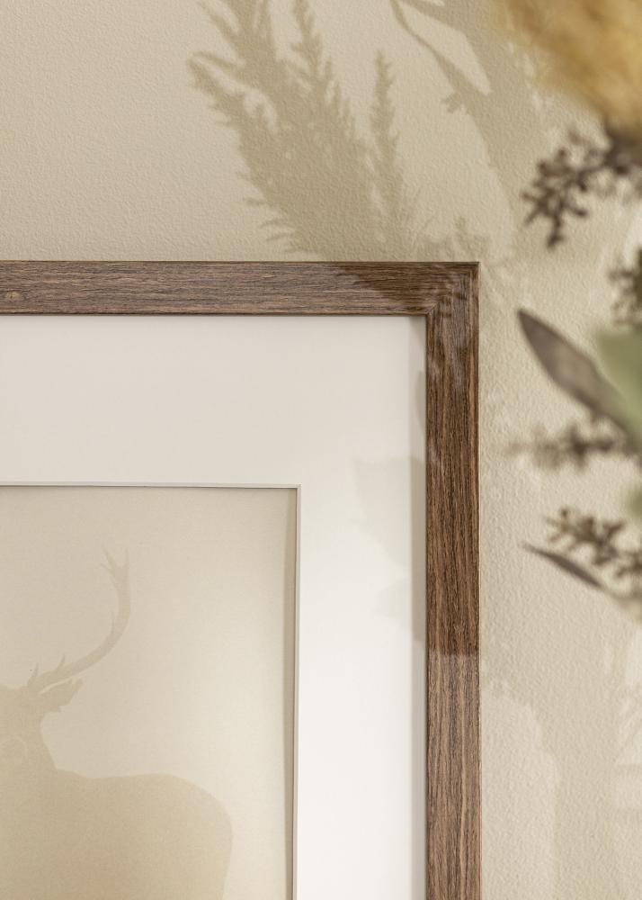 Ram Stilren Kall Brun 40x50 cm - Passepartout Vit 29,7x42 cm