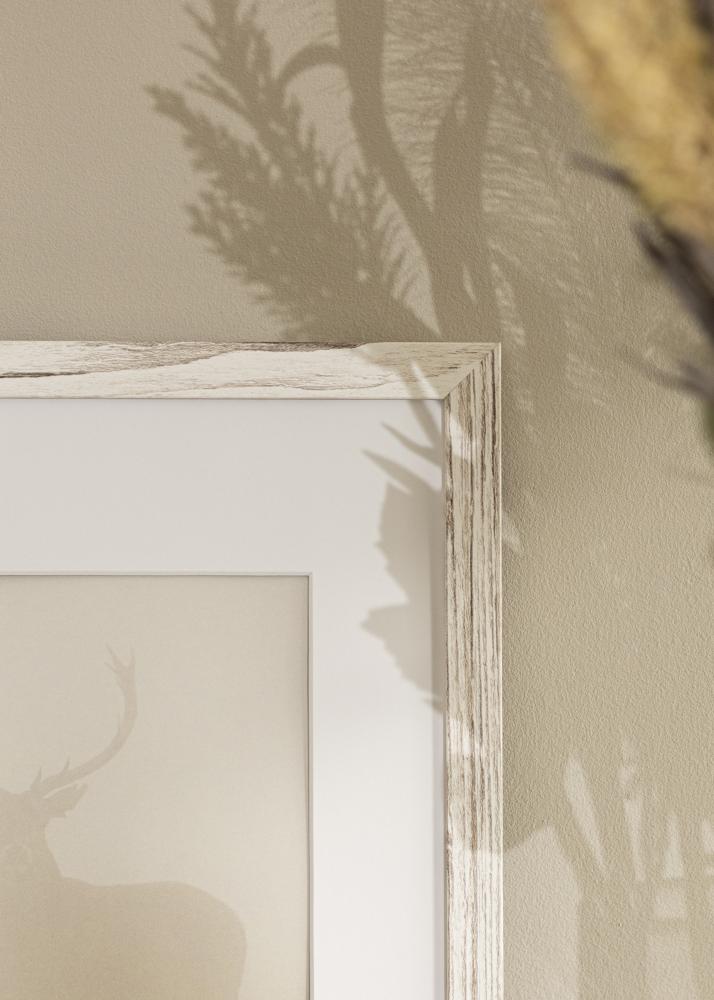 Ram Stilren Vintage Vit 30x40 cm - Passepartout Vit 21x29,7 cm