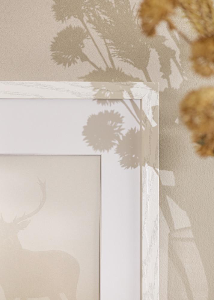 Ram Stilren Vit Ek 40x50 cm - Passepartout Vit 12x15 inches