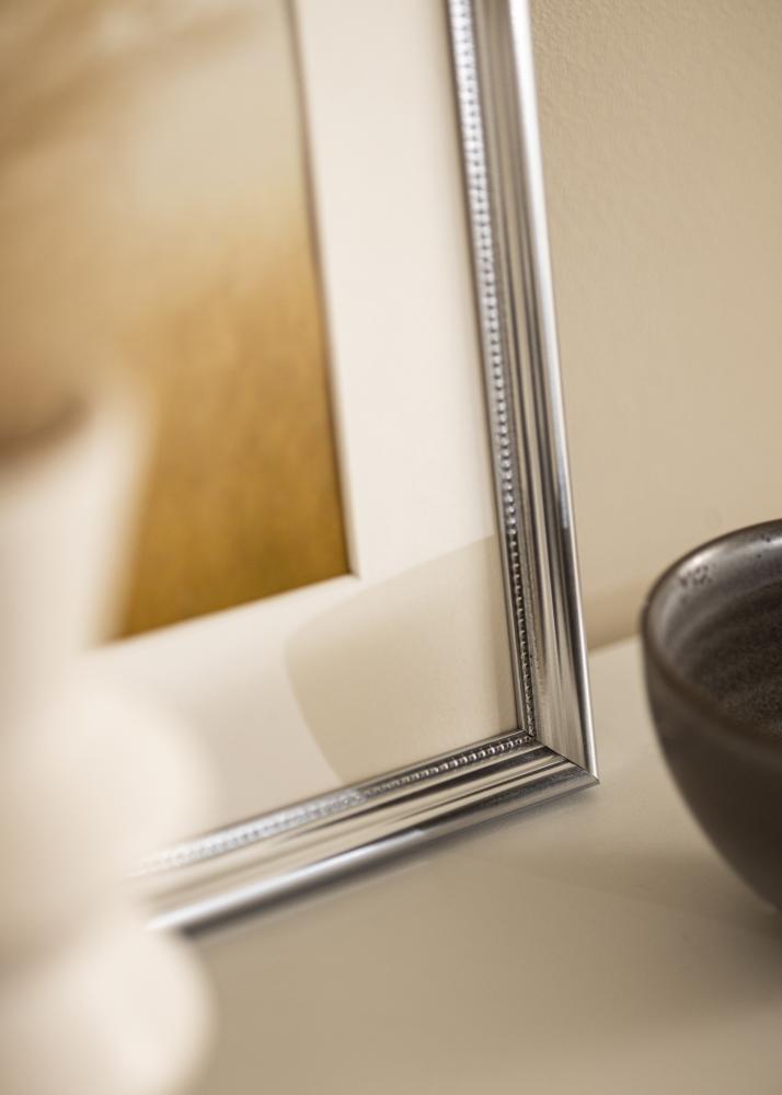 Ram Gala Silver 50x70 cm - Passepartout Vit 39x60 cm