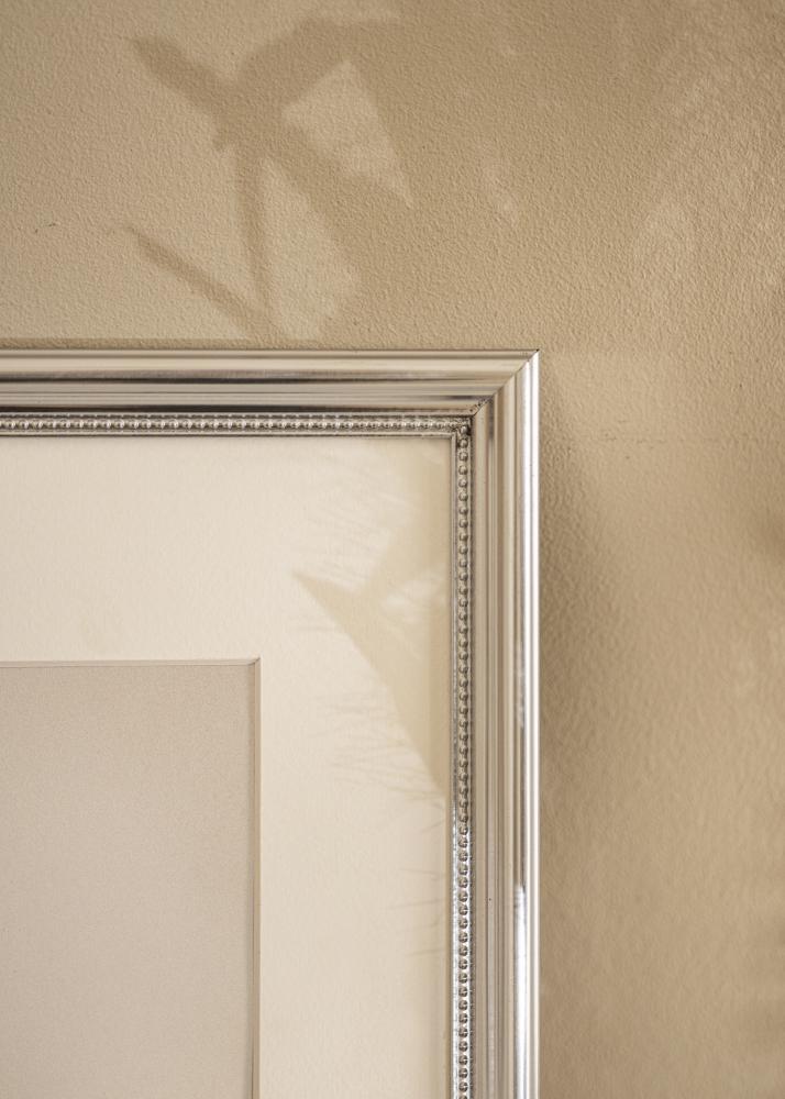 Ram Gala Silver 50x70 cm - Passepartout Vit 39x60 cm