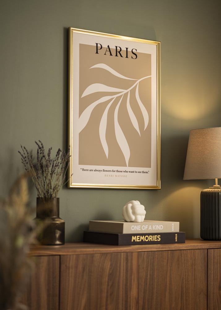 Ram Gala Guld 40x50 cm - Passepartout Vit 30x38 cm