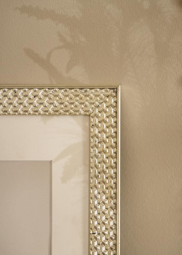 Ram Grace Silver 30x40 cm - Passepartout Vit 22x32 cm