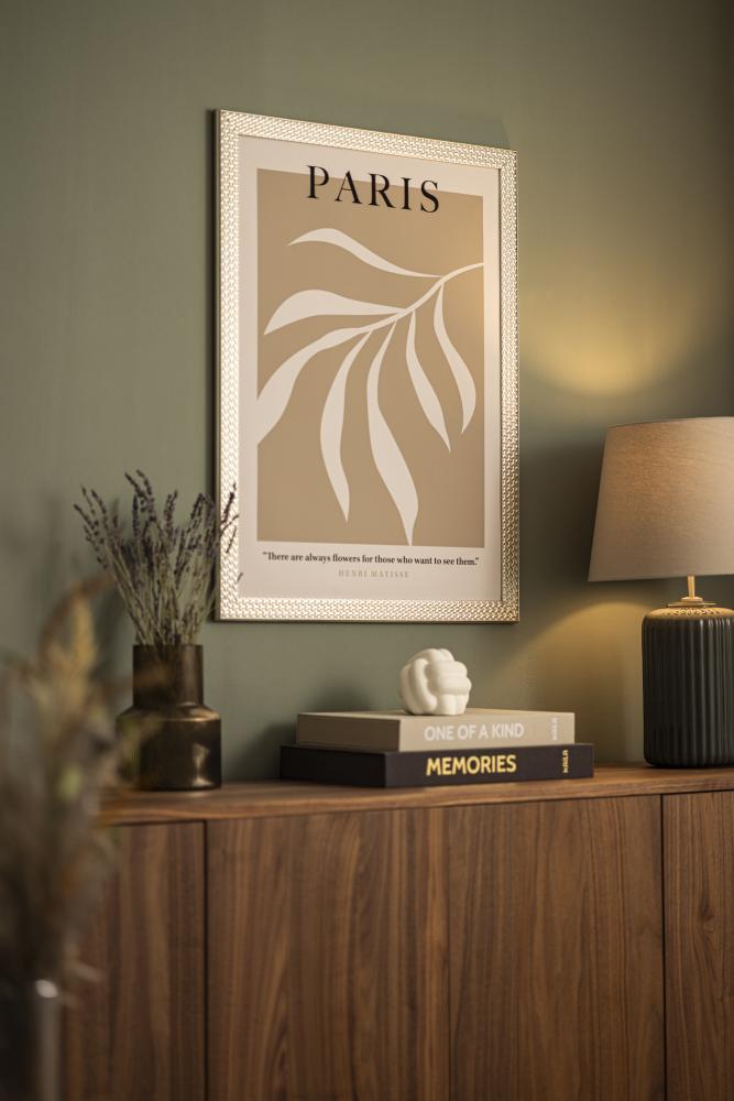 Ram Grace Silver 30x40 cm - Passepartout Vit 22x32 cm