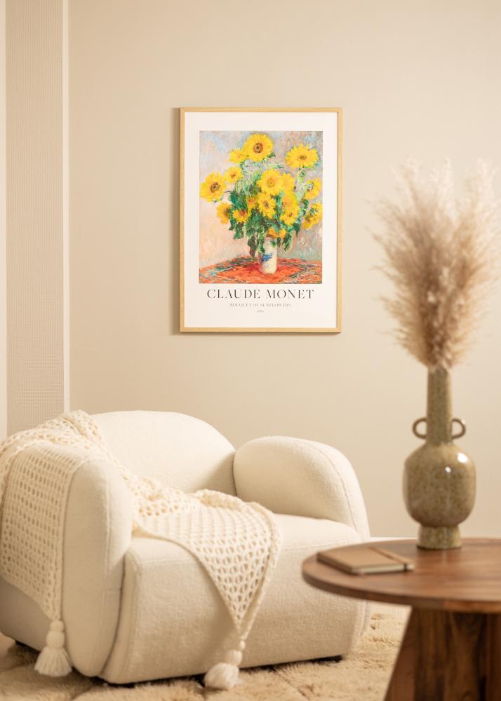 Ram Ares Naturlig Ek 30x40 cm - Passepartout Vit 21x29,7 cm