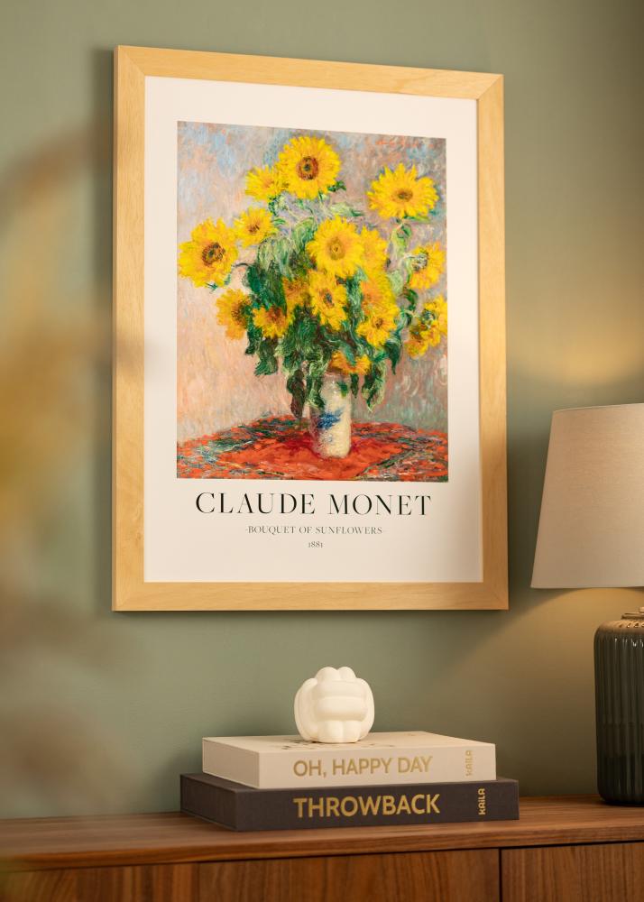 Ram Juno Trä 40x50 cm - Passepartout Vit 30x38 cm