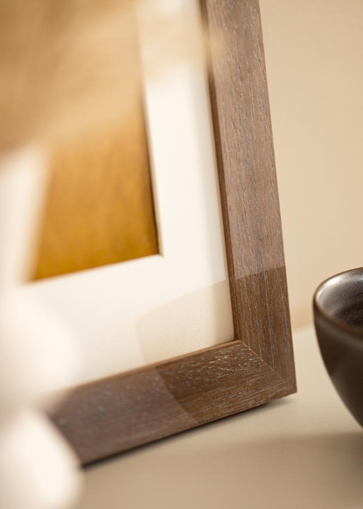 Ram Juno Grå 70x100 cm - Passepartout Vit 62x93 cm