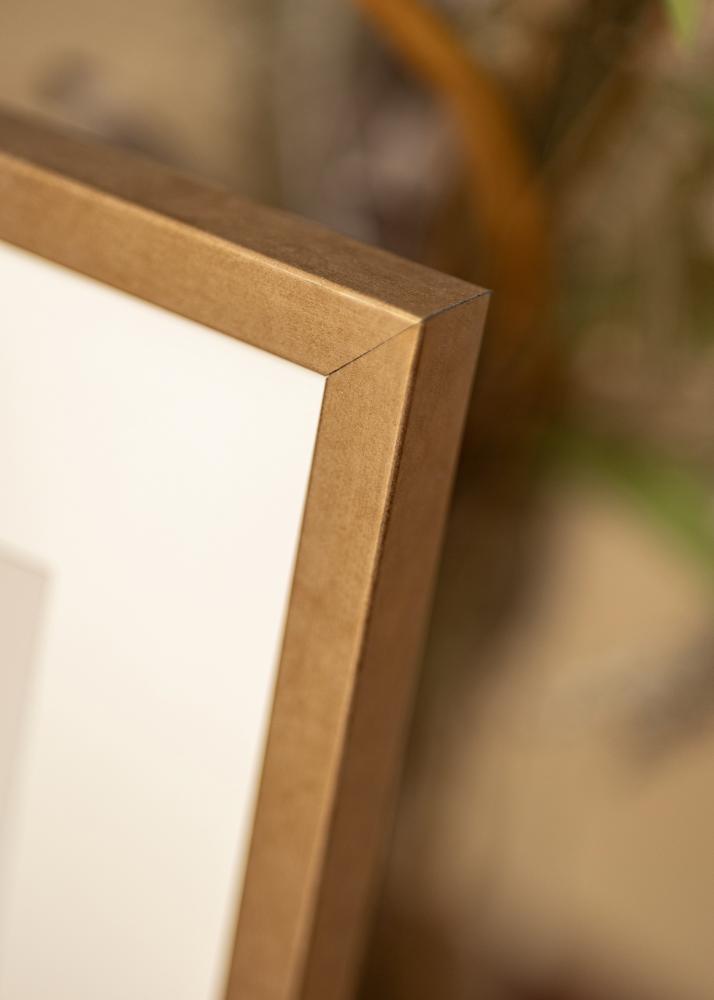 Ram Ares Mässing 40x50 cm - Passepartout Vit 30x40 cm