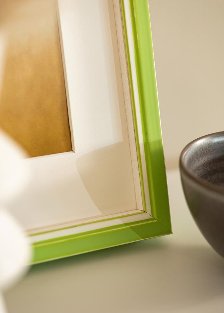 Ram Diana Ljusgrön 50x60 cm - Passepartout Vit 40x50 cm