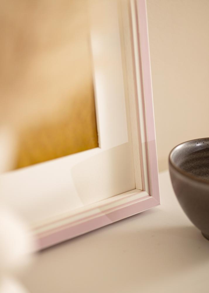 Ram Diana Rosa 20x30 cm - Passepartout Vit 9x11 cm