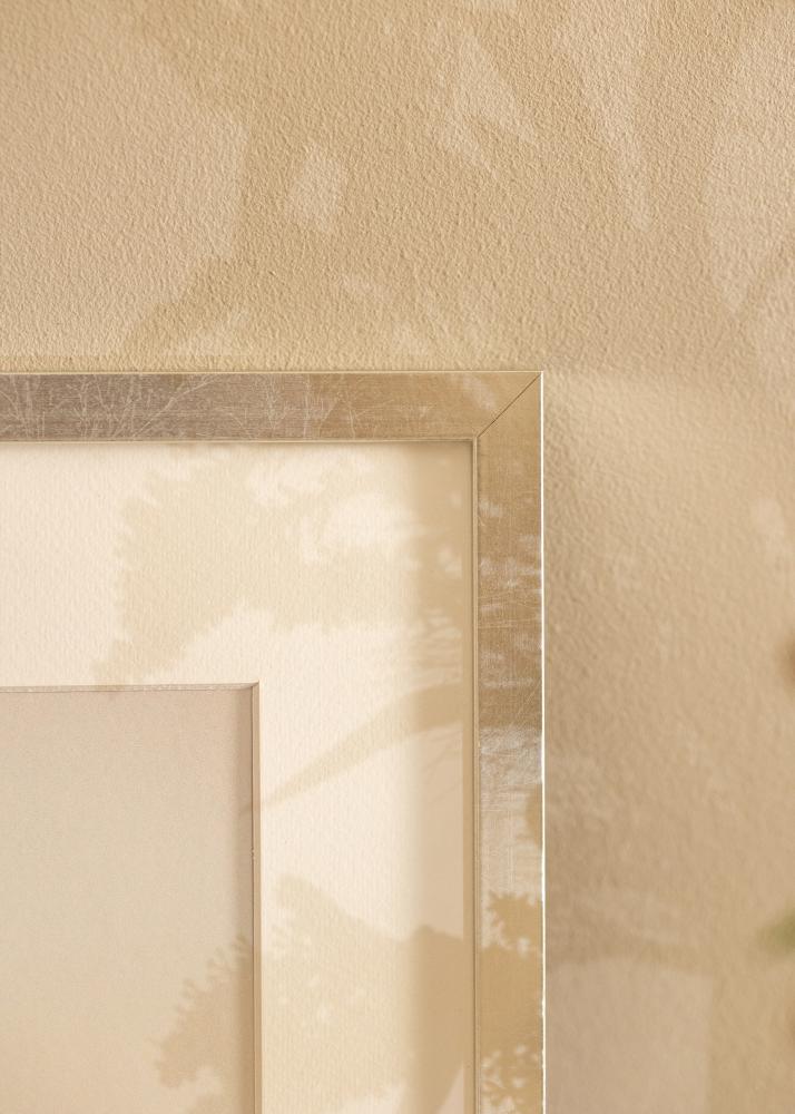 Ram Minerva Silver 30x40 cm - Passepartout Vit 20x30 cm