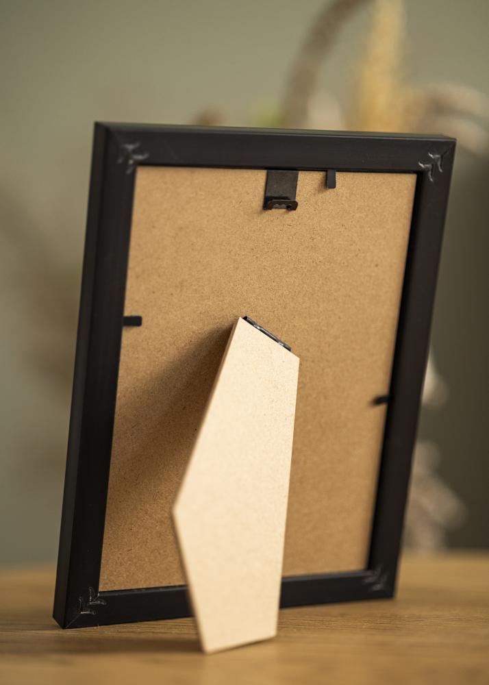 Ram Gala Svart 13x18 cm - Passepartout Vit B7 88x125 mm