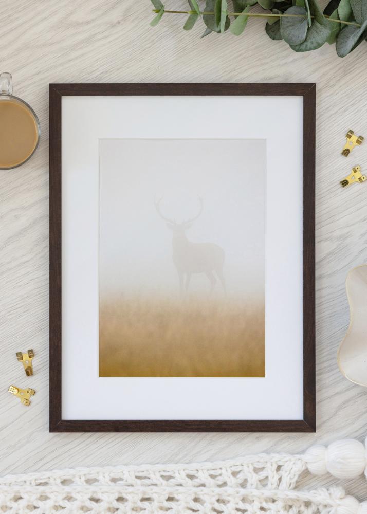 Ram Trendy Akrylglas Valnöt 48x64 cm