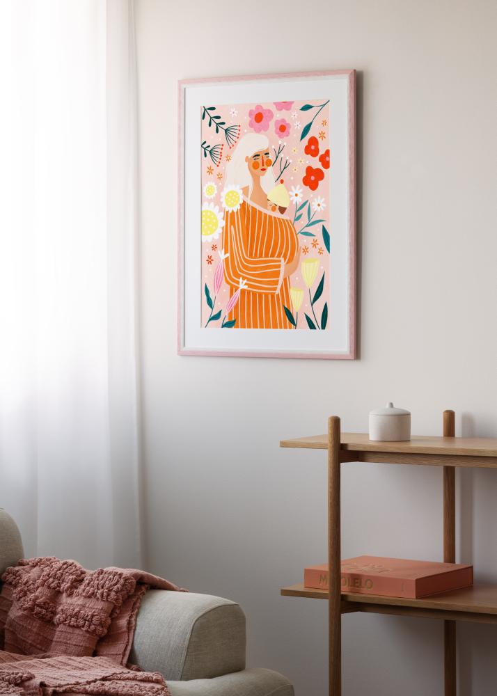 Ram Cornwall Akrylglas Rosa 40x50 cm