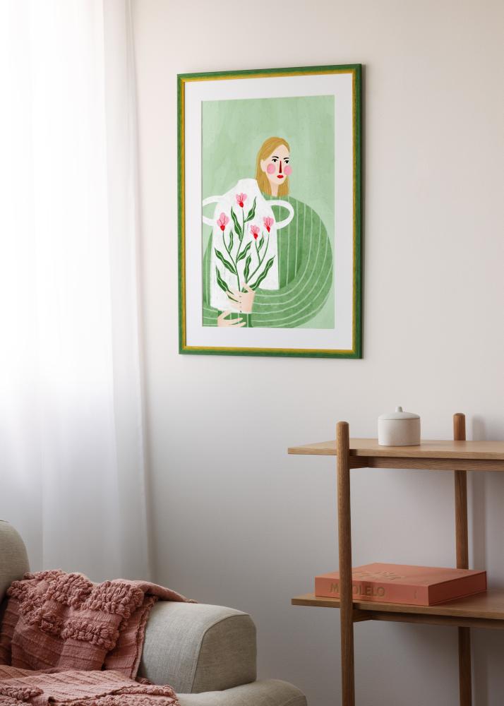 Ram Cornwall Akrylglas Grön 30x30 cm