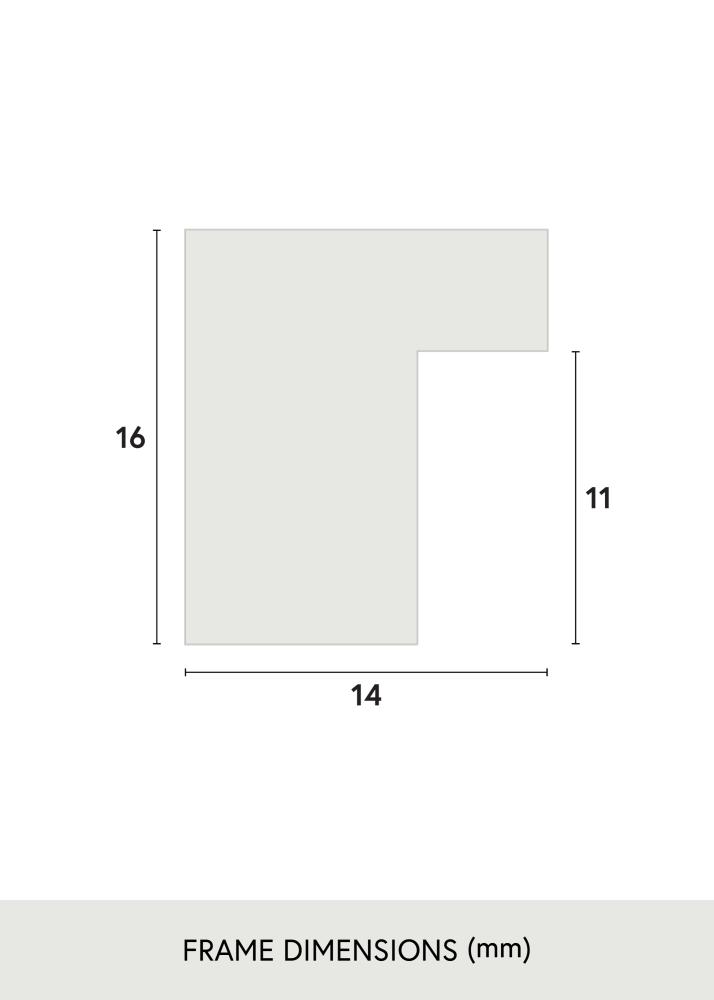 Ram Oban Akrylglas Vit 70x100 cm