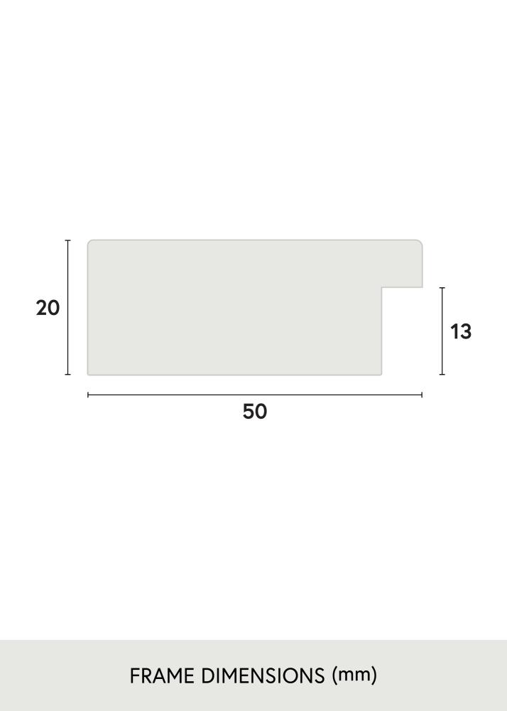 Ram Pembrokeshire Akrylglas Ek 40x40 cm