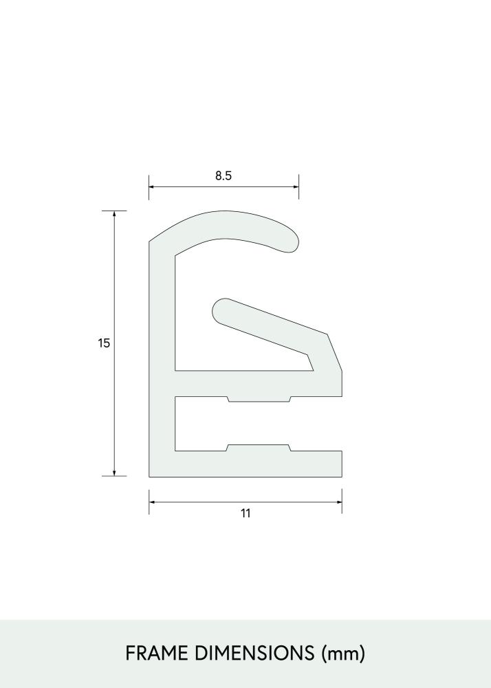 Pusselram Svart 60x80 cm