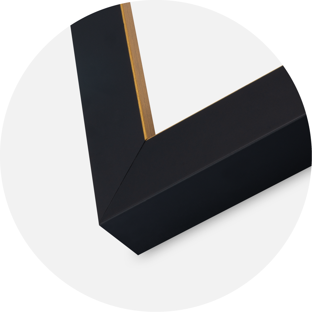 Ram Sussex Akrylglas Svart/Guld 30x45 cm