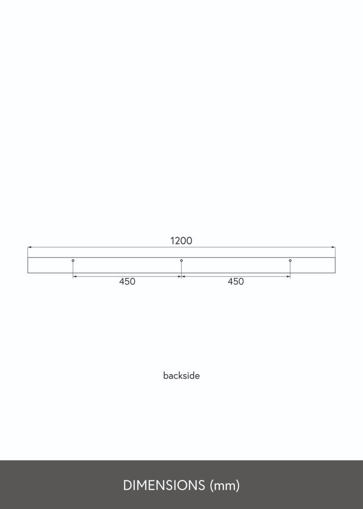 KAILA Tavelhylla Vit 120 cm