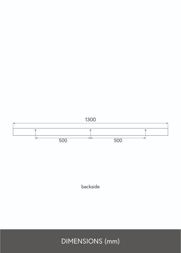 KAILA Tavelhylla Vit 130 cm