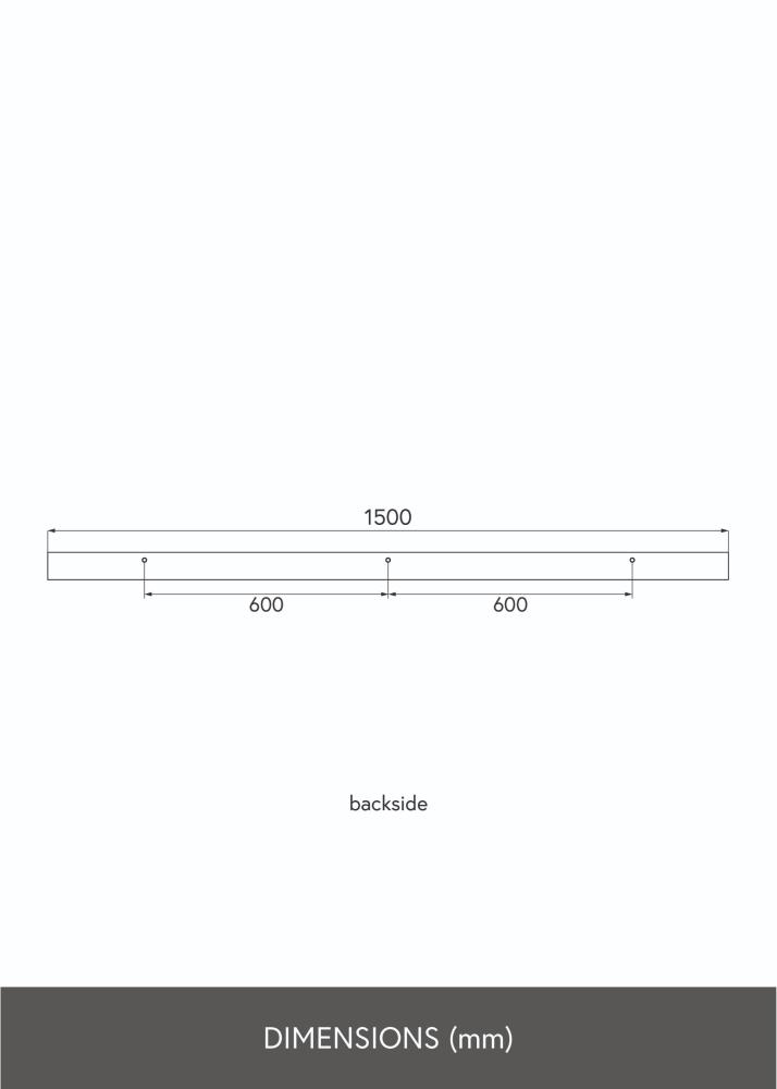 KAILA Tavelhylla Vit 150 cm