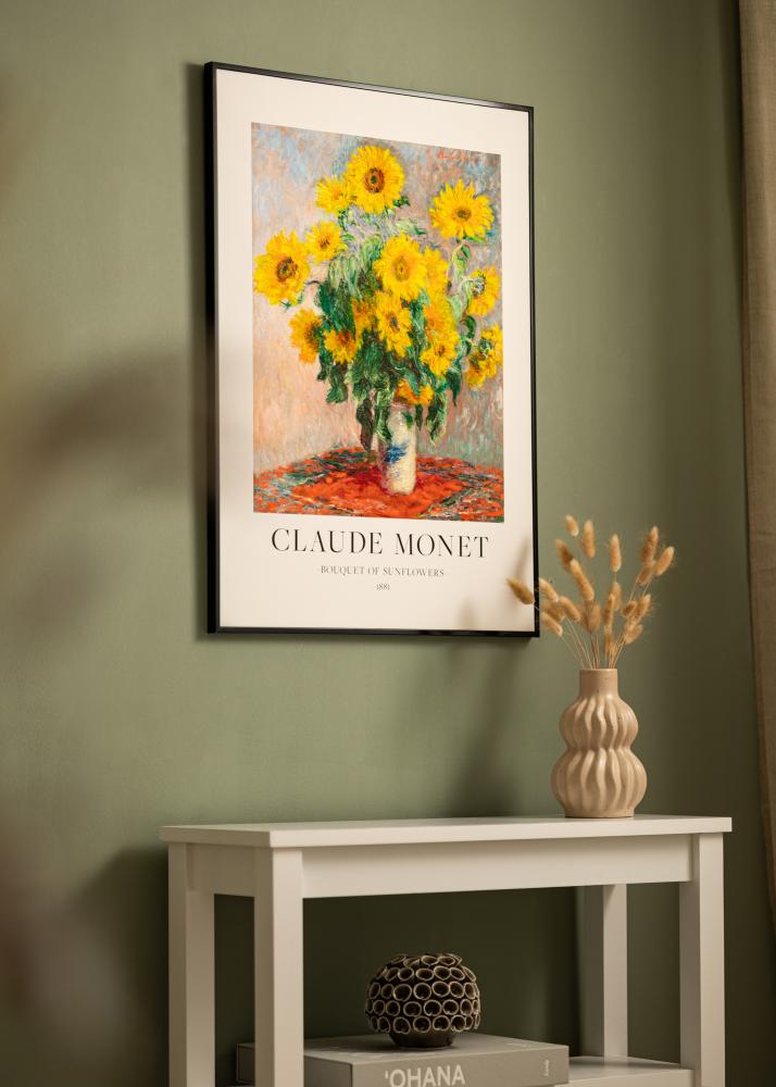 Aluminiumram Akrylglas Svart 50x60 cm