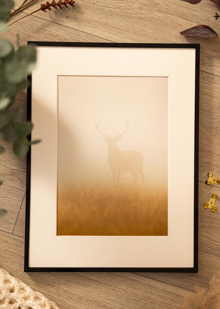 Aluminiumram Akrylglas Svart 50x60 cm