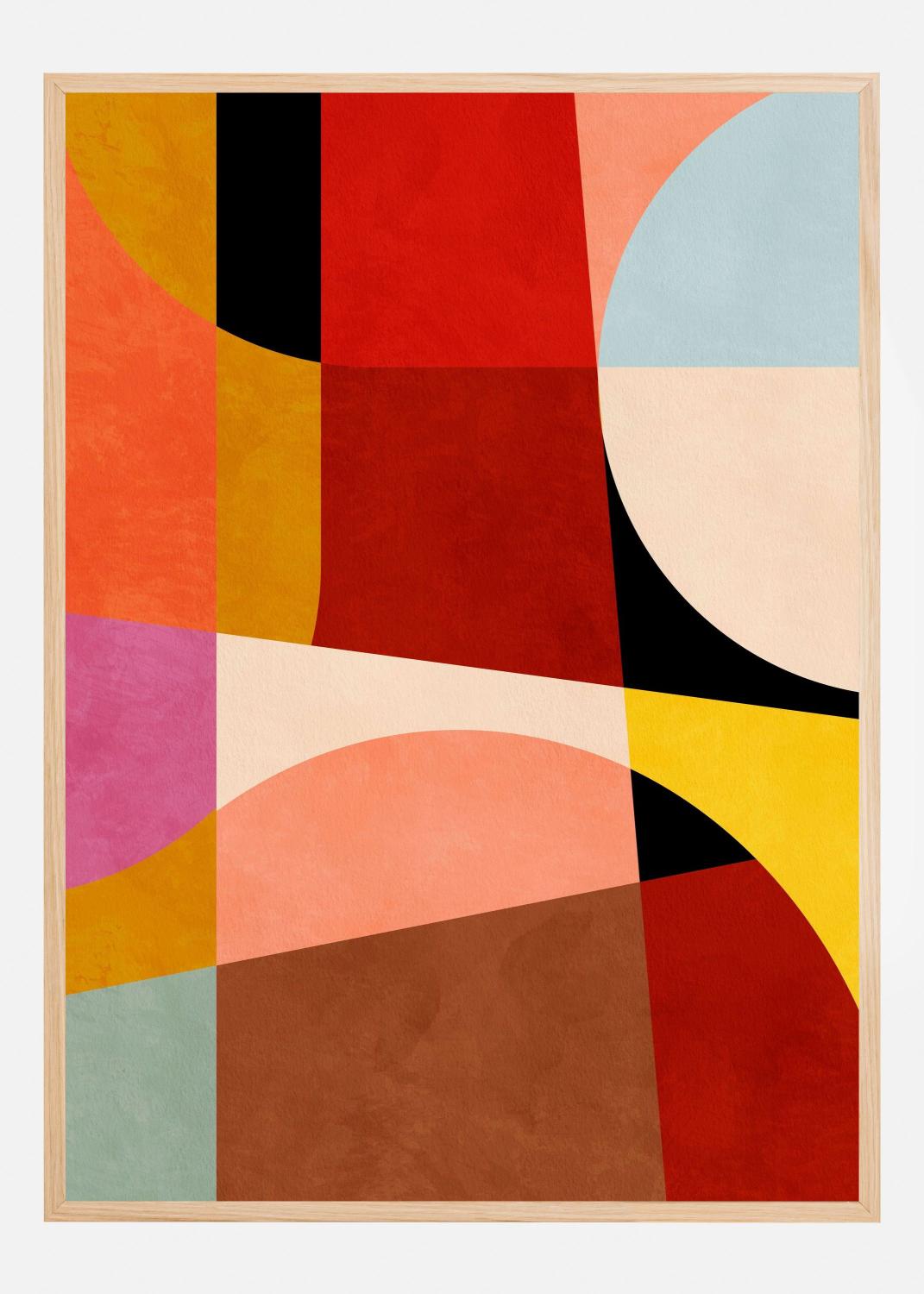 Product Image for Warm Colors Bauhaus Geometry2 Poster (30x40 cm)