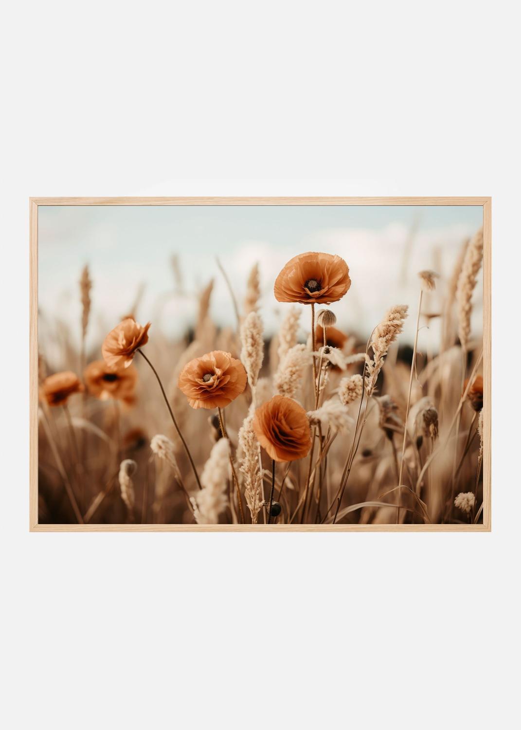 Product Image for Orange Poppy Field Poster (100x140 cm)