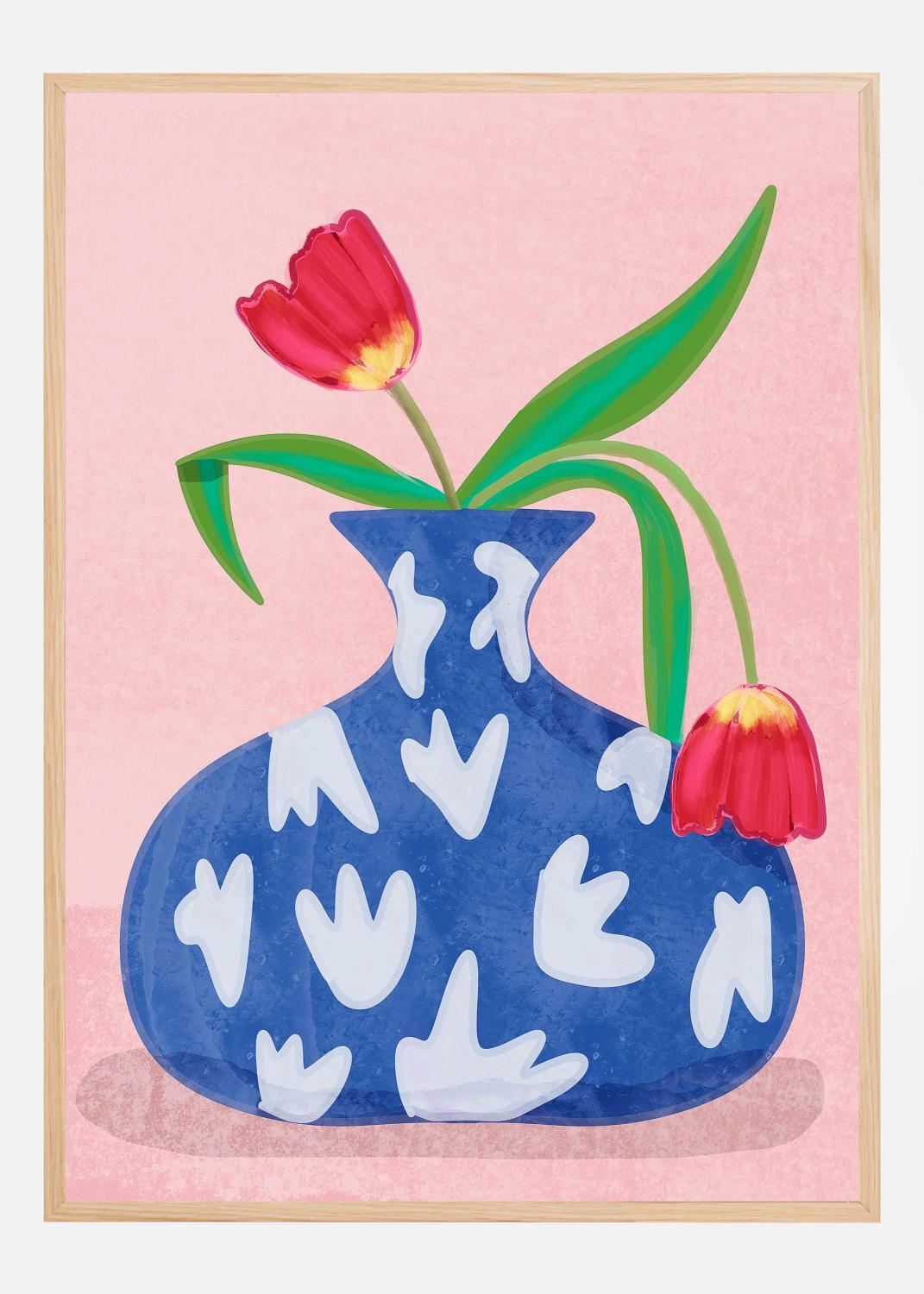 Product Image for Tulpe in vase Poster (50x70 cm)