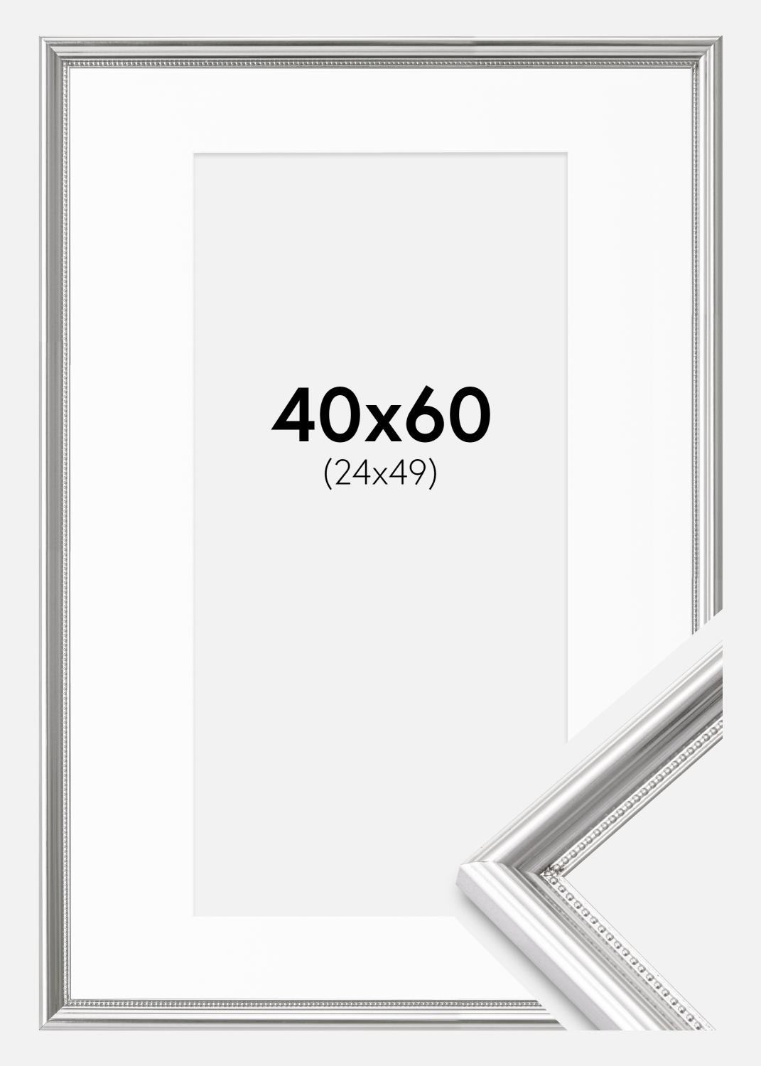 Product Image for Ram Gala Silver 40x60 cm - Passepartout Vit 25x50 cm