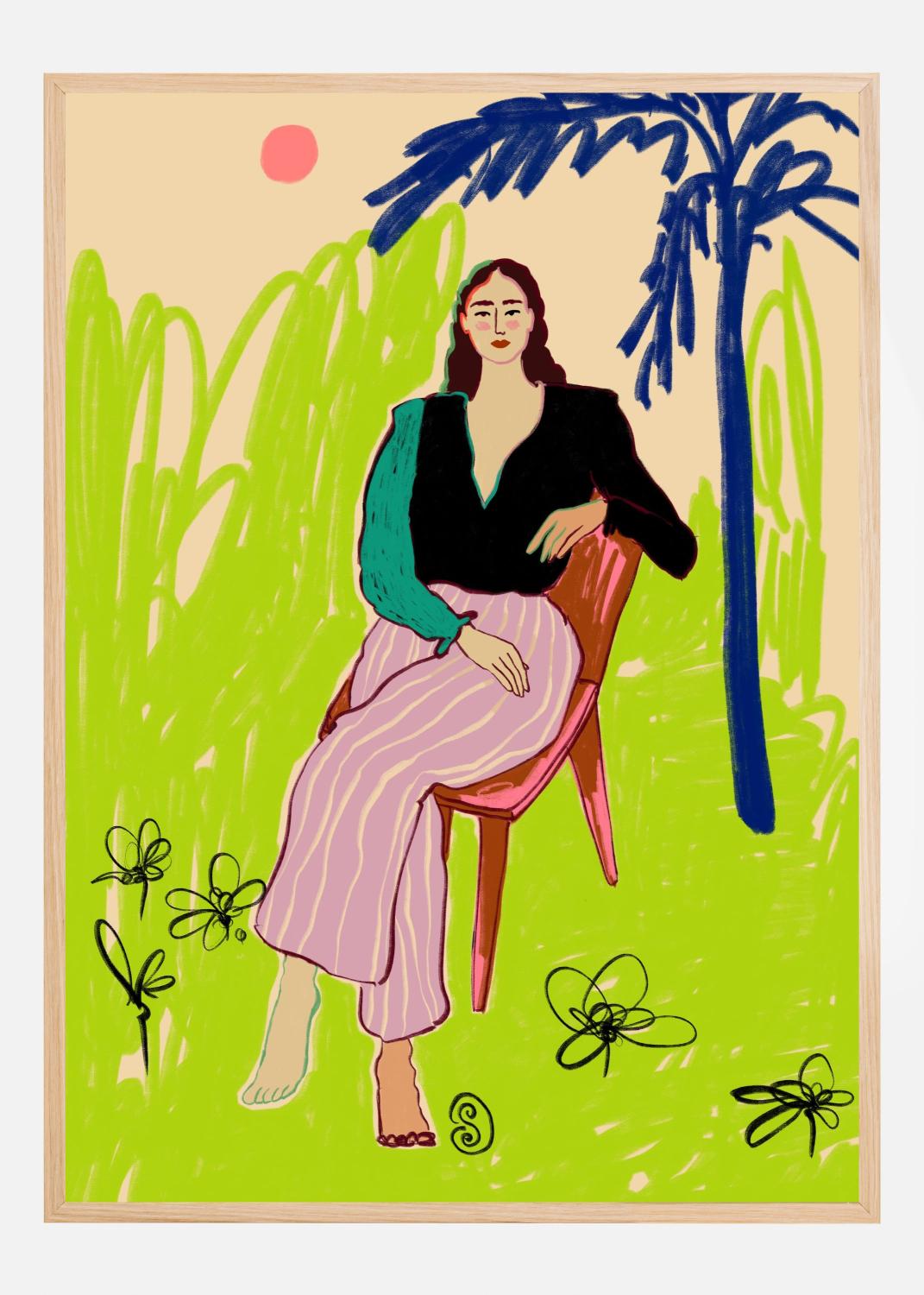 Product Image for Relaxed Woman Poster (40x60 cm)