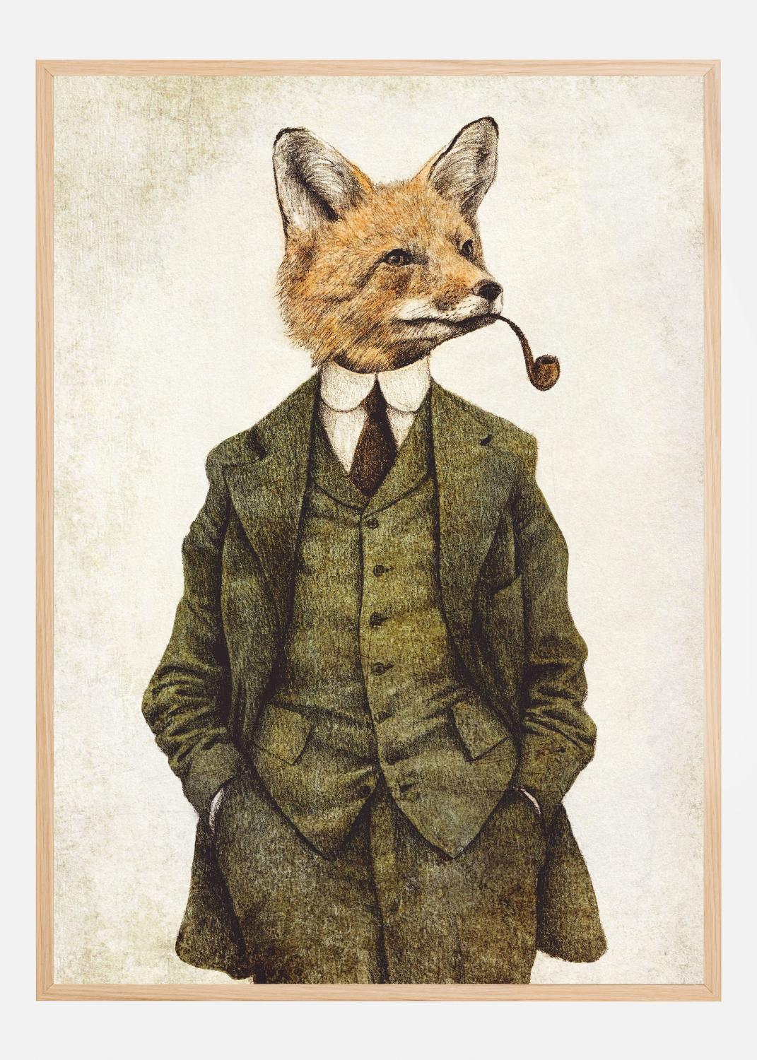 Product Image for The Vintage Stylish Fox Poster (40x60 cm)
