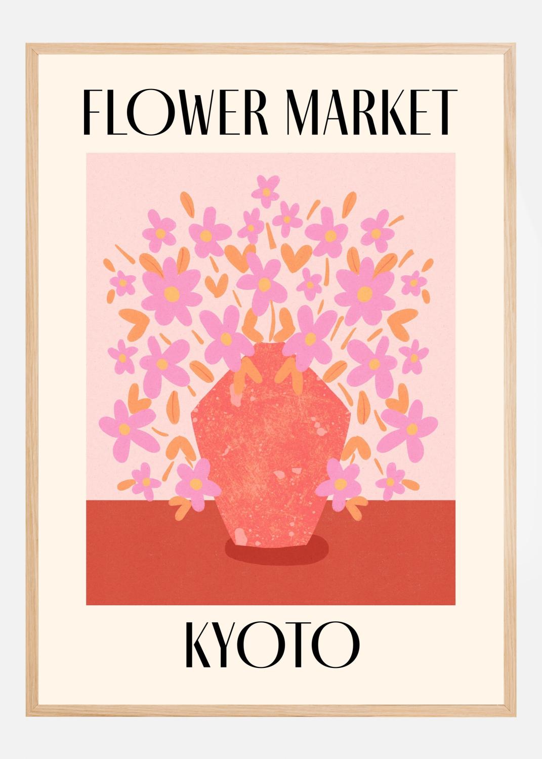 Product Image for Kyoto Flower Market Japan Travel Poster (70x100 cm)