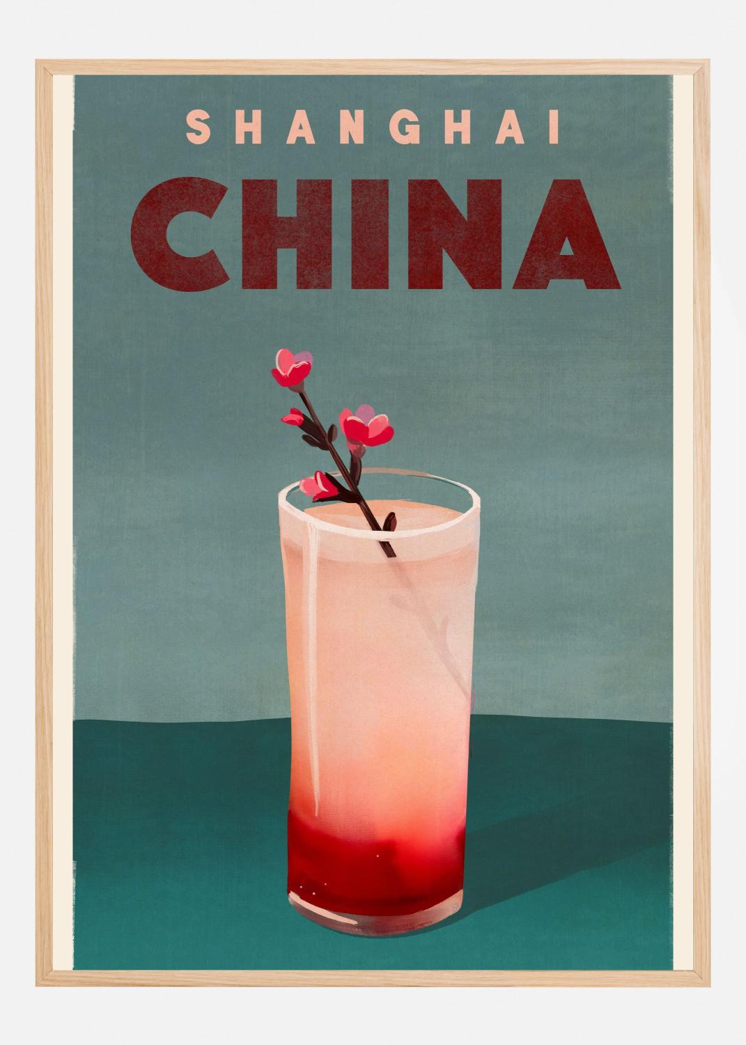 Product Image for Travel Poster Cocktail Shanghai China Poster (60x90 cm)