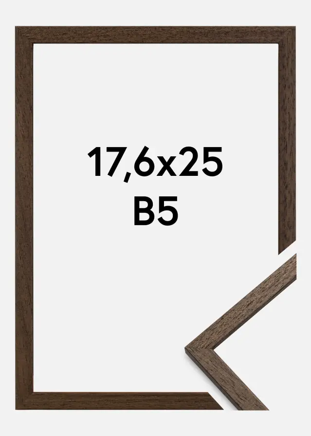 Ram Edsbyn Akrylglas Valnöt B5