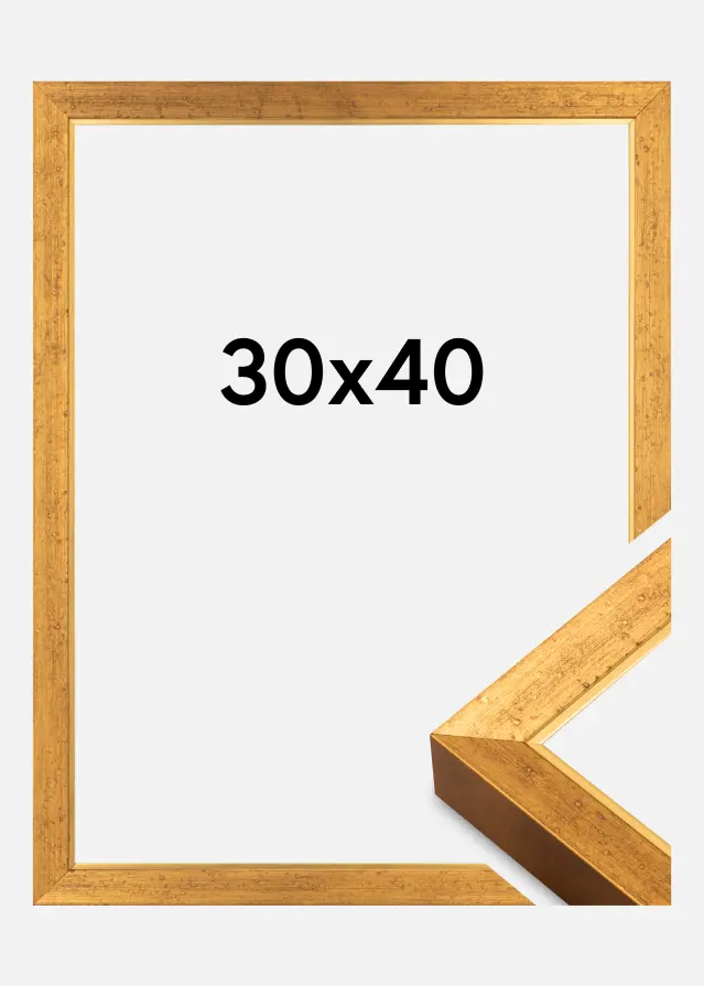 Ram Brema Akrylglas Guld 30x40 cm