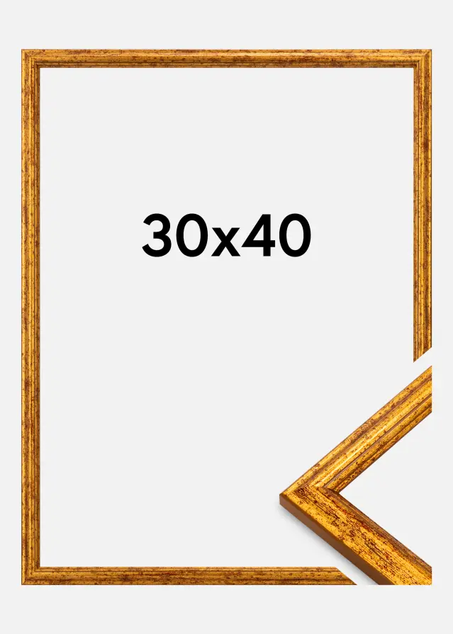Ram Claudia Akrylglas Guld 30x40 cm