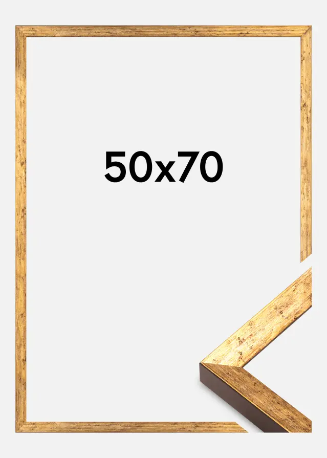 Ram Dune Akrylglas Guld 50x70 cm