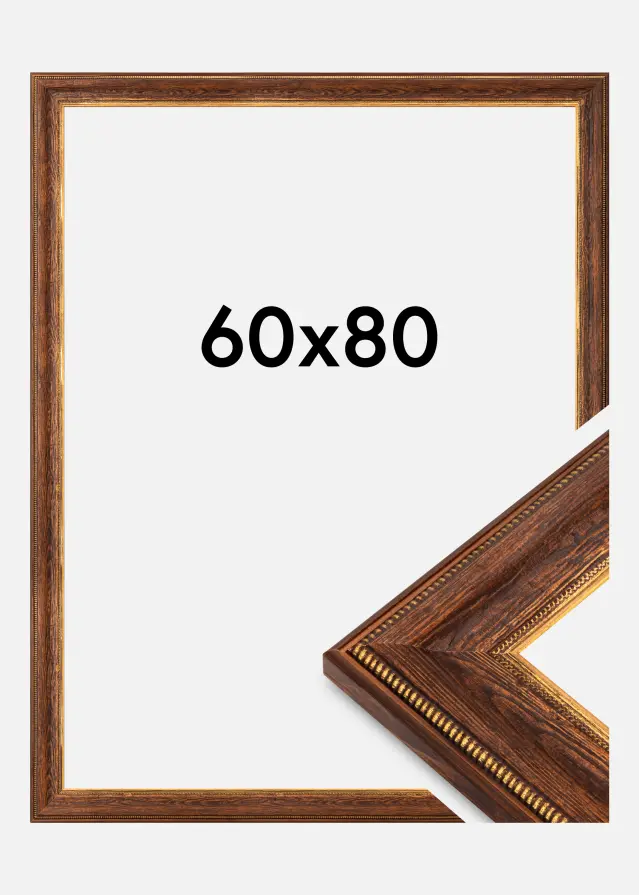 Ram Fabriano Akrylglas Brun 60x80 cm
