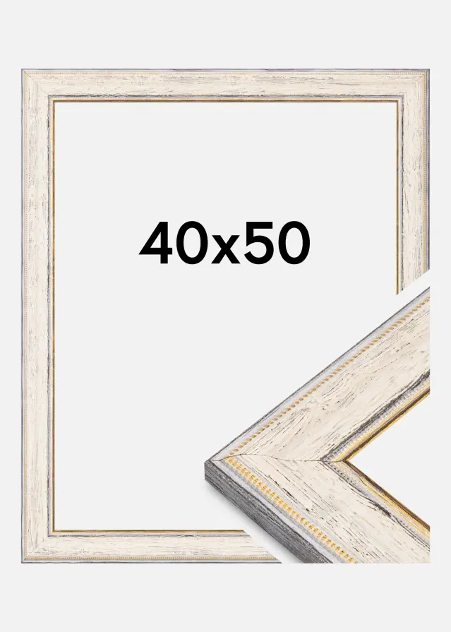 Ram Fabriano Akrylglas Vit 40x50 cm