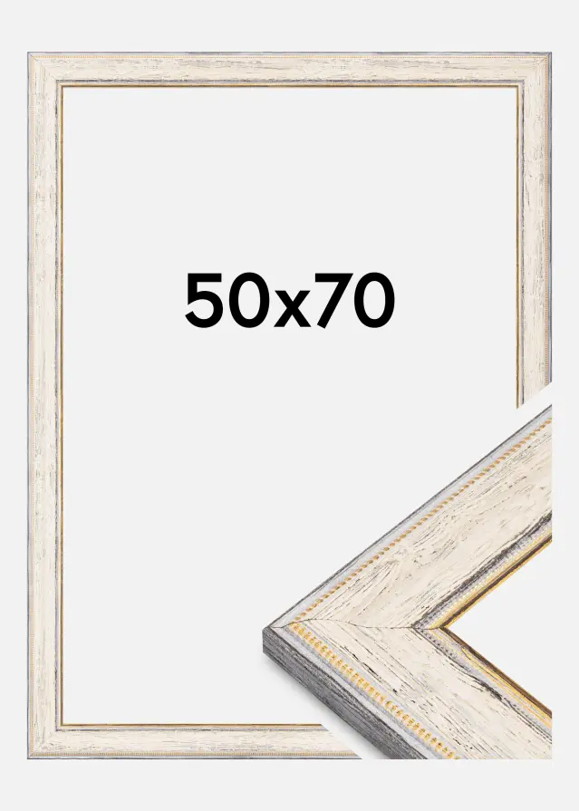 Ram Fabriano Akrylglas Vit 50x70 cm
