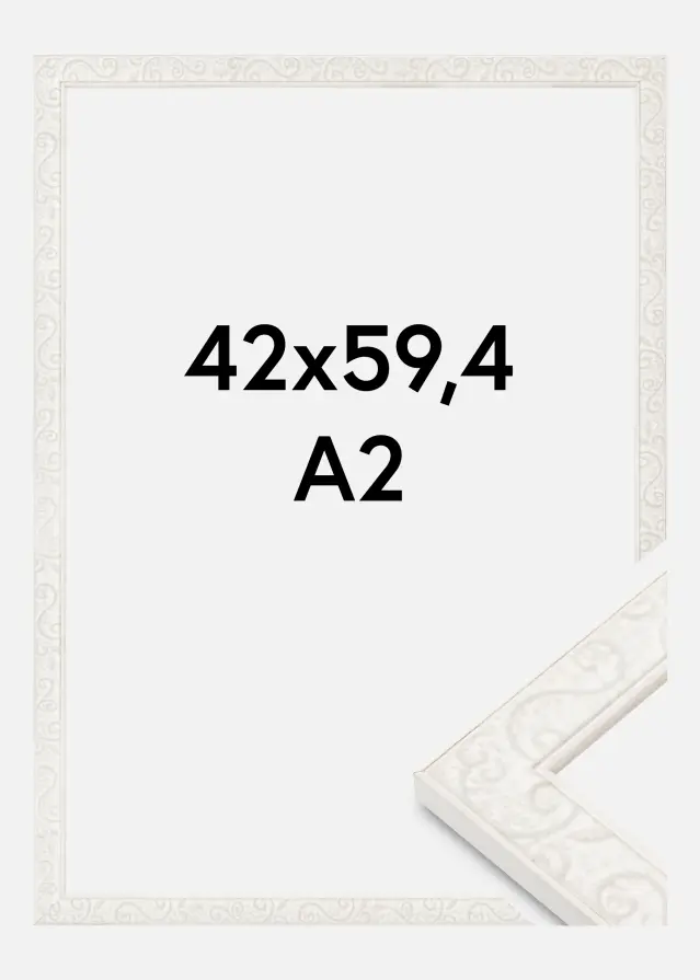 Ram Milton Akrylglas Vit 42x59,4 cm (A2)