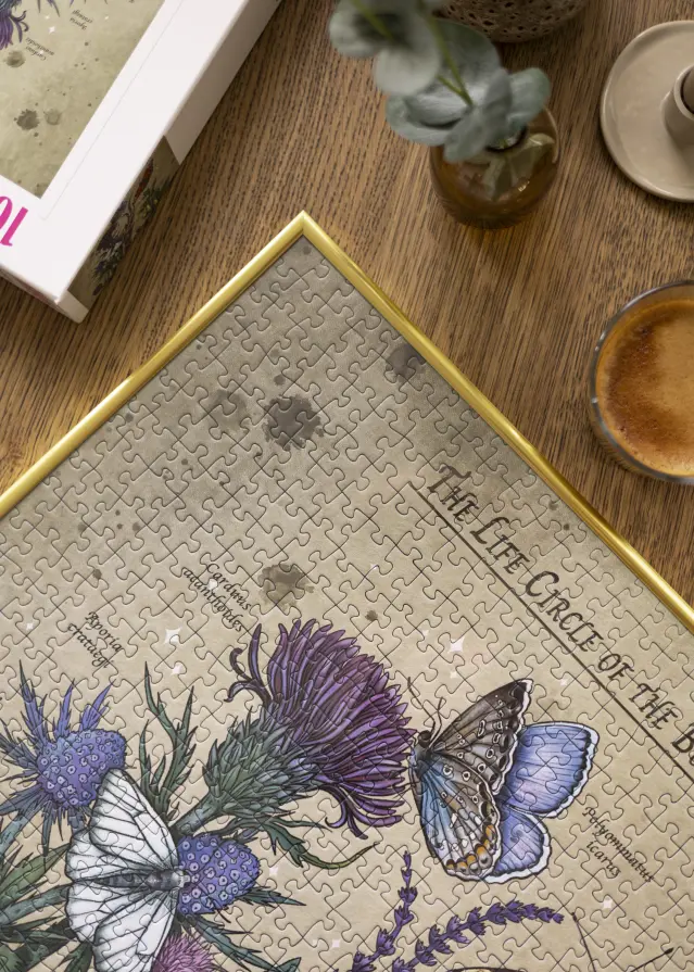 Pusselram Guld 50x70 cm