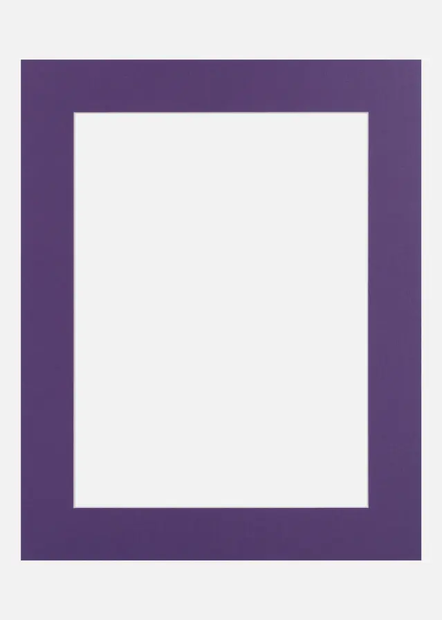 Passepartout Purple Iris (Vit kärna) 30x30 cm (19x19)