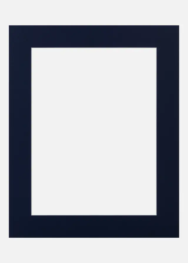 Passepartout Deep Blue (Vit kärna) 18x24 cm (12x17)