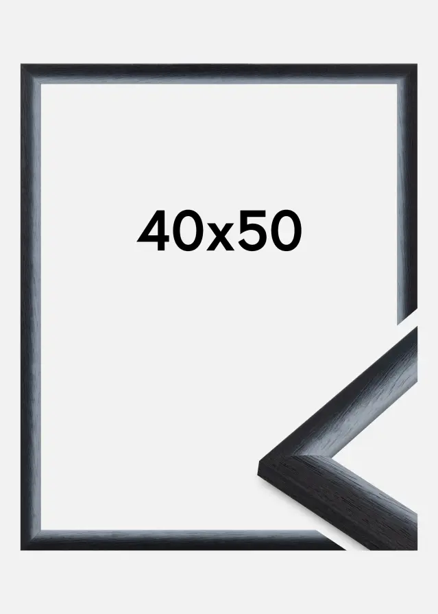 Ram Cornwall Akrylglas Svart 40x50 cm