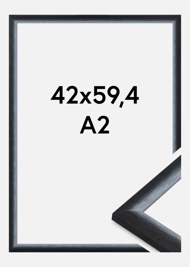 Ram Cornwall Akrylglas Svart 42x59,4 cm (A2)